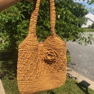 Golden Yellow Handbag/Shoulder Purse
